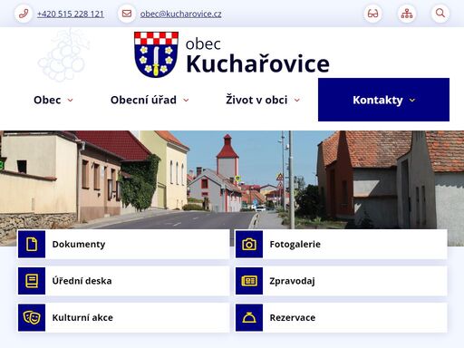 obec kuchařovice