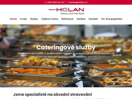 helan s r.o. - specialisté na závodní stravování, provoz kantýn, barů, bufetů a cateringové služby