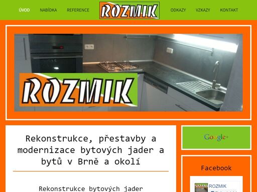 renovace, přestavby a rekonstrukce bytových jader, koupelen a kuchyní
v brně a okolí