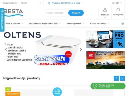 besta. svět koupelen, instalatérství a topenářství na jednom místě.. 