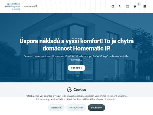 chytrá domácnost homematic ip vám zajistí úsporu nákladů a vyšší komfort bydlení! nakupte ihned na e-shopu. chytrá regulace, osvětlení i zabezpečení.