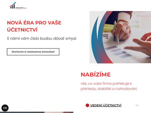 účetnictví, vedení účetnictví, změna účetní, mzdy, účetní služby, účetní poradenství, digitalizace účetnictví, interim účetní, reporting, kontrola účetnictví, účetní ústí nad orlicí, akcelera akcelera je moderní účetní kancelář pro podnikatele a firmy, které chtějí mít ve financích jasno. nabízíme účetnictví, mzdy, poradenství, digitalizaci i interim služby – srozumitelně, spolehlivě a včas.