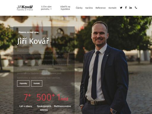 poskytuji odborný názor na řešení životních potřeb v oblasti financí. pomáhám klientům ve financování bydlení v okolí pardubic, ale i napříč republikou.