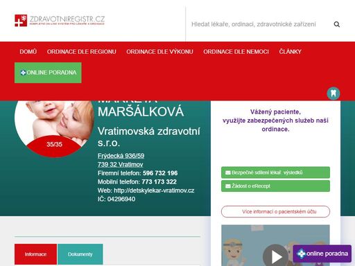 www.detskylekar-vratimov.cz
