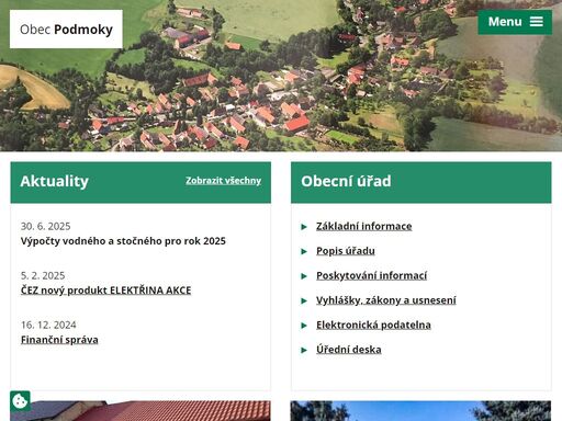 obec podmoky se nachází asi 30 km od havlíčkova brodu směrem na čáslav a leží na hranici dvou krajů.