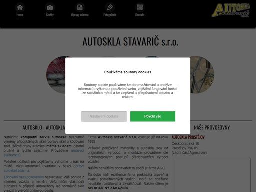 autoskla stavarič - opravy autoskel, tónování skel, kódování skel, výměna autoskel prostějov a litovel.