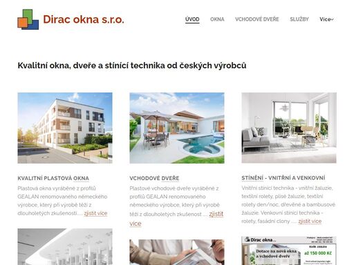 okna a dveře a žaluzie a sítě