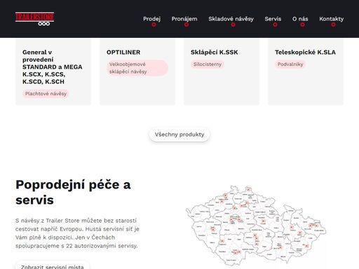 objevte širokou prodejní nabídku, poznejte naše návěsy 