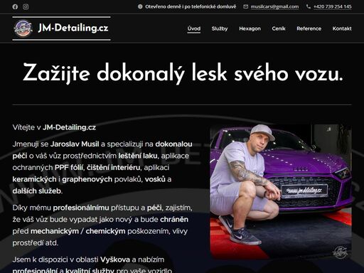 zažijte dokonalý lesk svého vozu.
