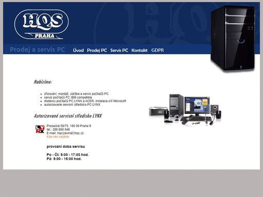 hqs praha - prodej a servis pc