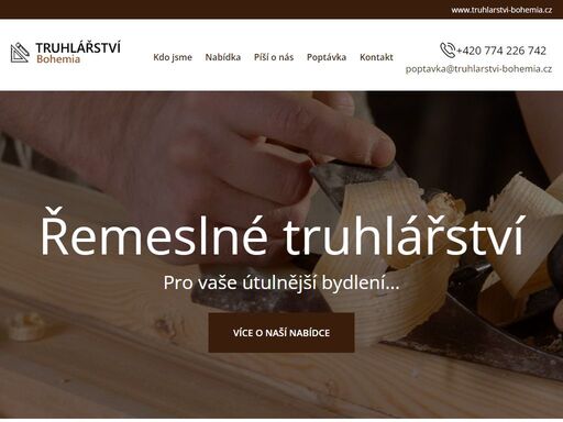 jsme ryze české truhlářství působí zejména ve městech praha, české budějovice, krumlov, tábor, písek, celé jižní čechy a okolí. kvalita, fér ceny a rychlosti dodání = to jsou řemeslní truhláři, to jsme my!