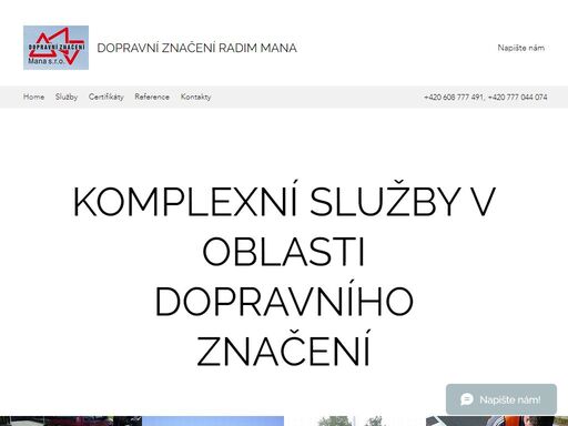 dopravní značení ing. radim mana, holešov