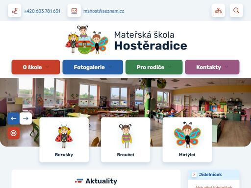 mateřská škola hostěradice
