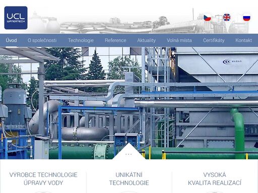dodavatel a výrobce technologie pro úpravu vody