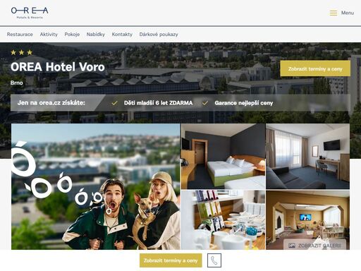 cenově dostupné ubytování v orea hotel voro brno naproti výstavišti. ideální pro návštěvníky města brna i business klientelu.