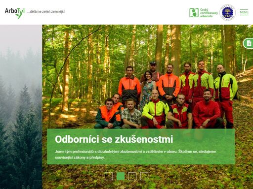 jsme firma zabývající se arboristikou, profesionální péčí o dřeviny rostoucí mimo les.