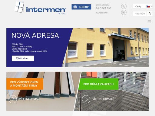 kvalitní materiály pro výrobce oken a montážní firmy a doplňky pro byt, dům a zahradu 