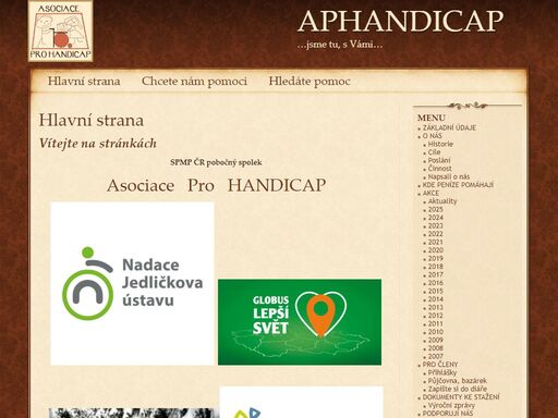 asociace pro handicap, združení, rodičů