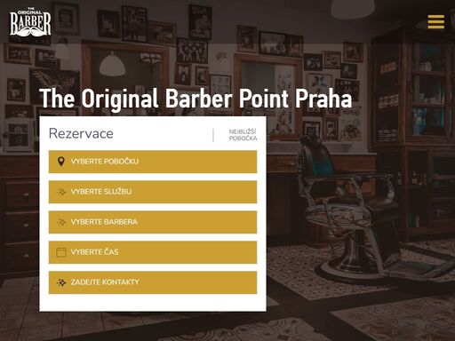 the original barber point praha, pánské holičství a kadeřnictví