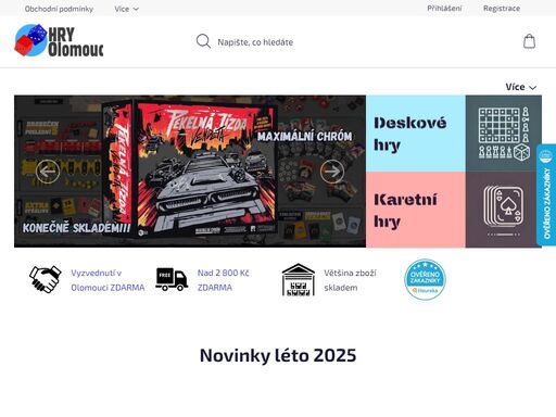 hledáte hru? u nás si můžete vybrat z širokého výběru, ať už to bude karetní hra pro začátečníky nebo i pokročilé, rodinnou hru nebo strategickou, válečné či pro jednoho hráče. co máme skladem, tak opravdu máme a můžete si ji u nás vyzvednout či nechat doručit.