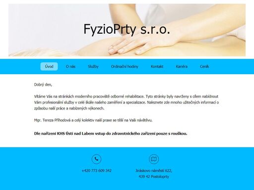 fyzioterapie postoloprty