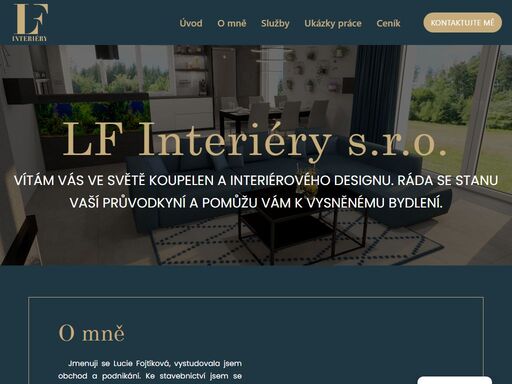navrhování a vizualizace interiéru a exteriéru. svět koupelen a interiérového designu. jsem zde pro vás. lucie fojtíková - lf interiéry s. r. o.