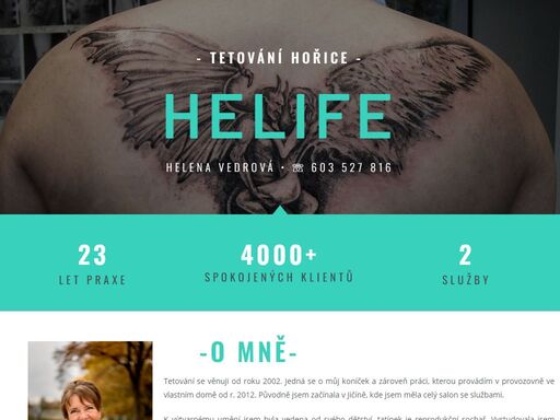 tetování, permanentní makeup, nastřelování náušnic. tetovací studio v hořicích - helena vedrová s 20letou praxí. kontakt +420 603 527 816.
