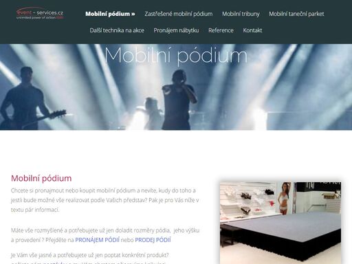 mobilní pódium - prodej i pronájem, variabilní pódiový systém. mobilní pódium se zastřešením, pódium s plynule volitelnou výškou .