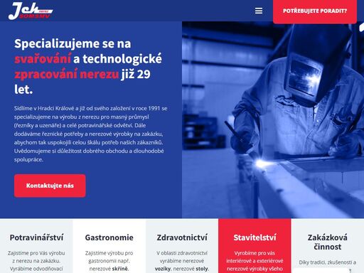 společnost jch nerez sídlící v hradci králové zabývající se zakázkovou výrobou z nerezi. nerez a jeho zpracování je součástí a zkušeností naší firmy již 25 let.