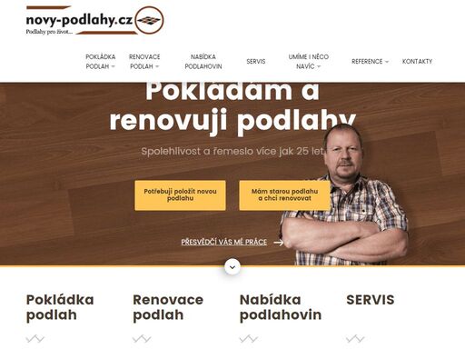 potřebujete položit podlahu nebo ji zrekonstruovat? jsem tu pro vás! jmenuji se petr nový a přes 25 let rekonstruuji podlahy a dělám menší zednické práce.