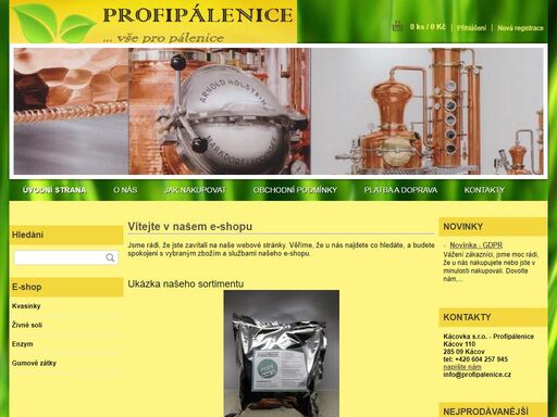 profipálenice, kvasinky, živné, soli, maurivin, pdm, mycoferm crio sp, zimovit,vulcanozimovit, mauriferm plus, vše pro pálenice - kvasinky, živné soli, enzymy