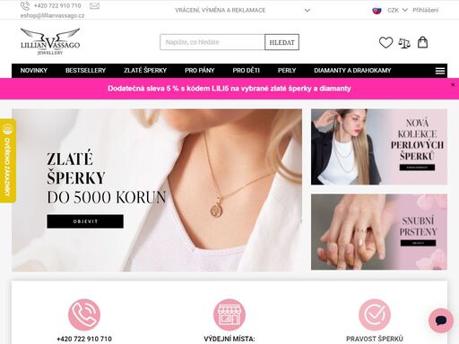 zlaté šperky lillian vassago spojují luxusní design, kvalitu a nadčasový styl. vyberte si z elegantních kousků, které podtrhnou vaši osobnost nebo potěší jako výjimečný dárek.