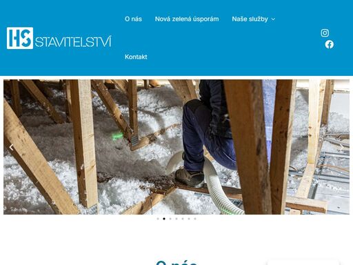 zateplení stopů, střech, obvodových stěn foukanou izolací, možnost čerpat dotace z programu nová zelená úsporám, s dotacemi pomůžeme.