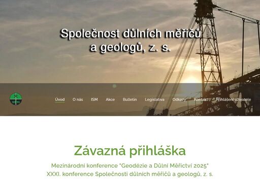 mezinárodní konference geodézie a důlní měřictví 2025xxxi. konference společnosti důlních měřičů a geologů, z. s.