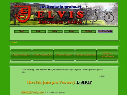 elvis-elektroservis - 
prodej, opravy a servis elektrokol. elektrokola praha. prodej elektrických kol - praha 4,praha 10, praha 11,praha 12, elektrokola značky guewer, 4freetime, mayo, liberty, mpkorado,crussis, spirit