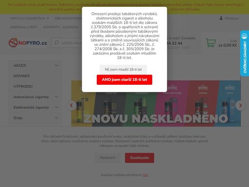elektronické cigarety olomouc, e-liquidy olomouc, liqua olomouc, dekang olomouc, e-kouření olomouc