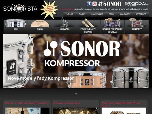 františek hönig - výhradní zastoupení a distribuce bicích nástrojů sonor a činelů istanbul agop