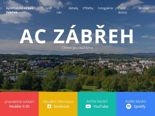 sbor apoštolské církve v zábřehu je místem setkávání lidí, kteří chtějí následovat ježíše krista.