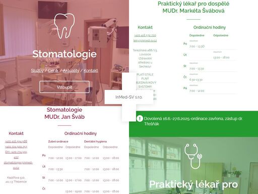 stomatologie a praktický lékař pro dospělé - lovosice, třebenice, litoměřice
