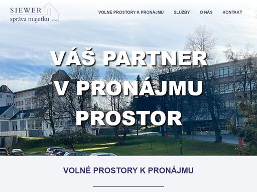 společnost siewer správa majetku s.r.o. pronájem a správa bytů, nebytových prostor