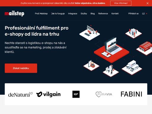 zrychlete doručení objednávek vašeho e-shopu s naším fulfillmentem pro e-shopy od mailstep. nabízíme efektivní skladování, balení, expedici a řešení vratek. propojte svůj e-shop, využijte outsourcing logistiky a nejlepší ceny dopravy. spolehlivé řešení pro růst vašeho podnikání.