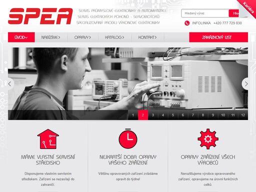 spea - servis průmyslové elektroniky a automatizace - opravy frekvenčních měničů, opravy servomotorů, opravy operátorských panelů, opravy driverů atd.