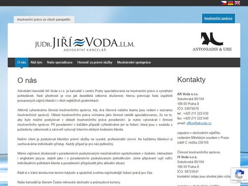 advokátní kancelář se zaměřením na insolvenční právo. do naší specializace spadají í ty nejsložitější kauzy, včetně restrukturalizací podniků.