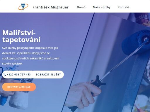 firma poskytuje kvalitní služby na profesionální úrovni za dostupnou cenu. zabýváme se oborem malířství, natěračství, tapetování a stavební dokončovací práce.
