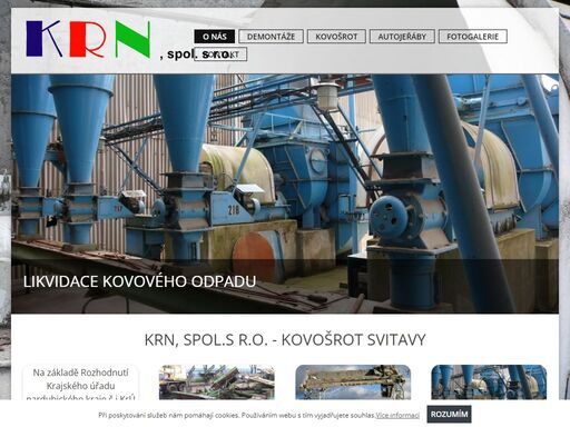 krn, spol.s r.o. - výkup, úprava a prodej kovových odpadů