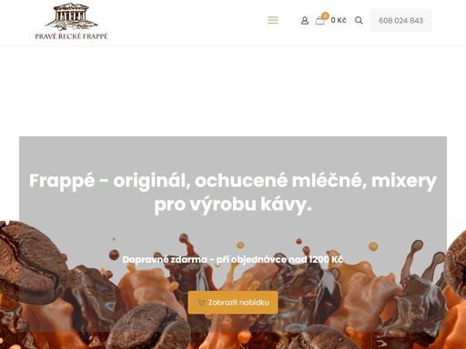 frappe - originál, ochucené mléčné, mixery pro výrobu kávy. naučte se nejjednodušší a nejrychlejší způsob, jak připravit lahodné frappe.