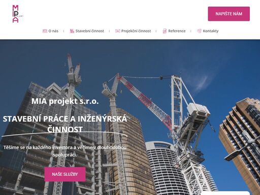 provádění stavebních prací a inženýrské činnosti jak pro soukromé investory řešící rodinné domy, tak pro firmy řešící velké developerské projekty.