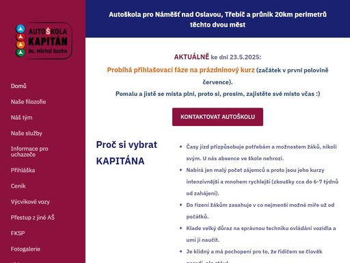 progresivně smýšlející autoškola pro třebíč, náměšť nad oslavou a okolí.
řidičská oprávnění skupiny b (osobní automobily).
individuální přístup, korektní a inteligentní jednání.
profesi děláme na plný úvazek a naším cílem je učit řidiče, kteří po absolvování našeho kurzu, budou perfektně ovládat vozidlo a budou řídit bezpečně a ohleduplně k sobě, svému okolí a ostatním účastníkům silničního provozu.