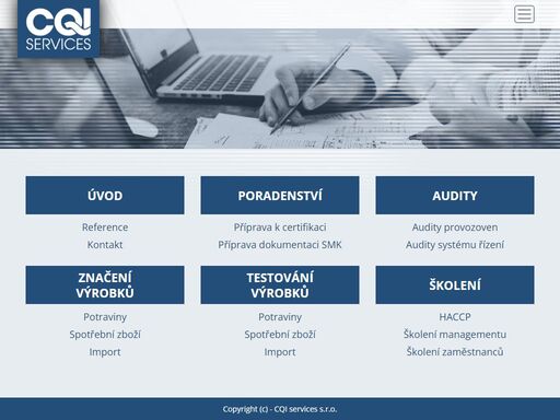 poskytujeme služby, které vám pomůžou udržovat a neustále zlepšovat vlastní systém řízení kvality, plnit požadavky kladené legislativou na vaši organizaci a v případě neshody nejen přijmout potřebná opatření, ale zjistit příčinu a odstranit ji.