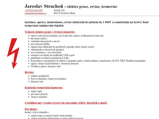 www.elektrostrachon.cz